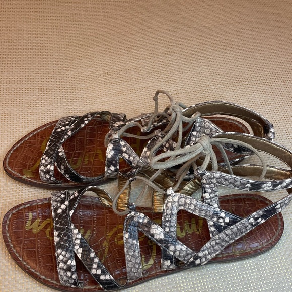Sam Edelman Snakeskin Leather Sandals (Size: 8.5) - Picture 7 of 8